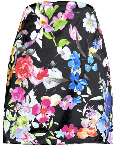 FALDA DOROTHY SATIN FLORECER