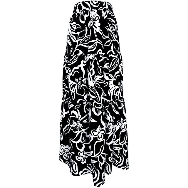 FALDA RAMONA HIBISCUS BLACK