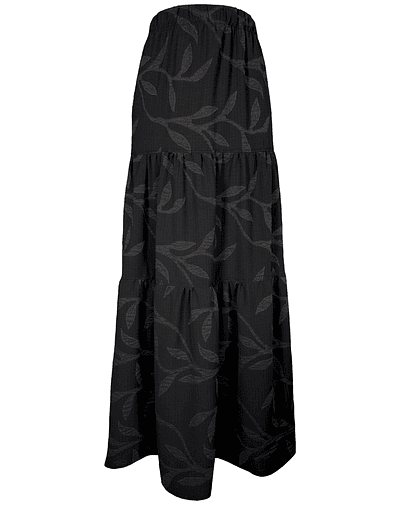 FALDA RAMONA GRAFITO LEAVES 