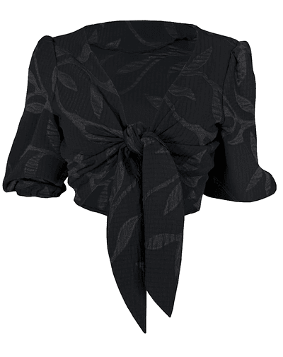 TOP FELICIA GRAFITO LEAVES 