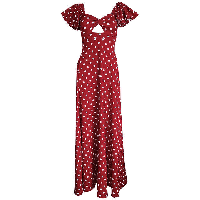 VESTIDO INI POLKA DOTS RED 