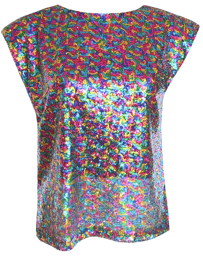 TOP KATRINA LENTEJUELAS MULTICOLOR 