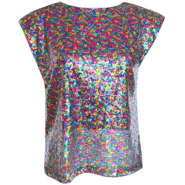 TOP KATRINA LENTEJUELAS MULTICOLOR 