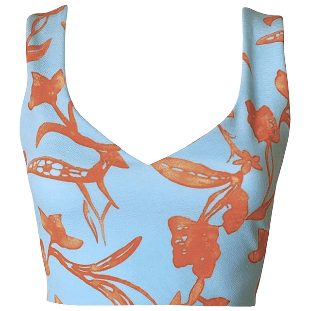 TOP NICOLE ORANGE SPRING 