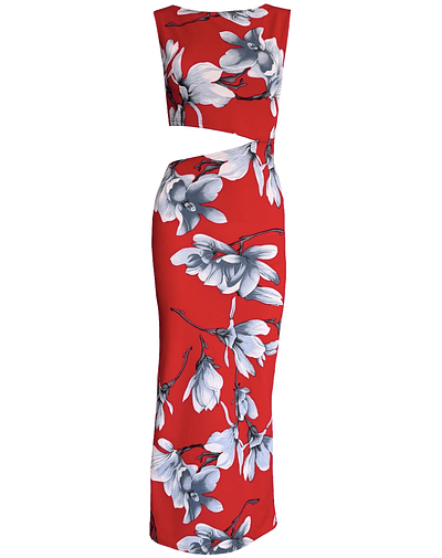 VESTIDO CAYETANA NEW RED SPRING 