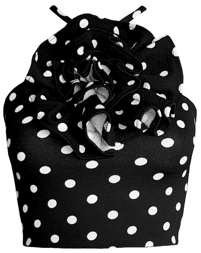 TOP HALTER RAFAELA MINI POLKA DOTS