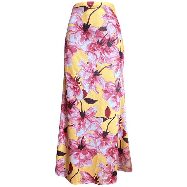 FALDA LORENZA SATIN PETALOS PINK 