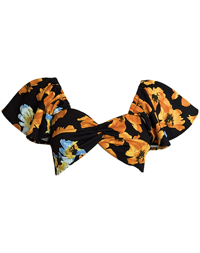 CROP-TOP CARLOTA MANGAS DE VUELOS YELLOW SPRING 