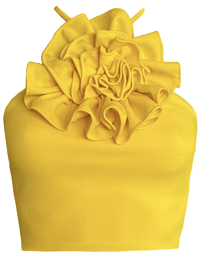 TOP HALTER RAFAELA AMARILLO 