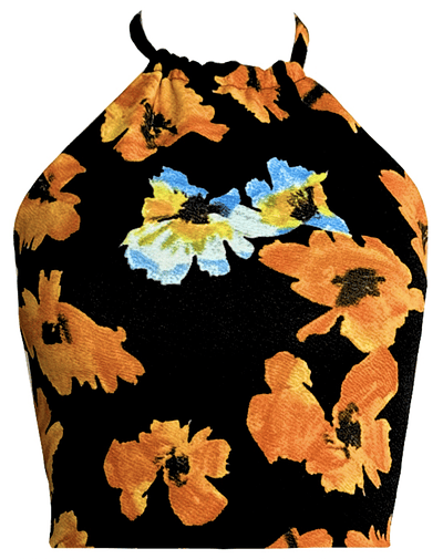 TOP HALTER DAKOTA YELLOW SPRING 