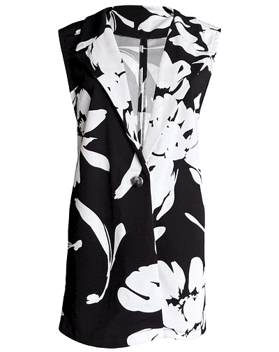 BLAZER CASSANDRA WHITE FLOWERS 