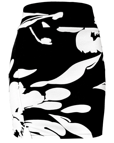 MINI FALDA EMILIA WHITE FLOWERS 