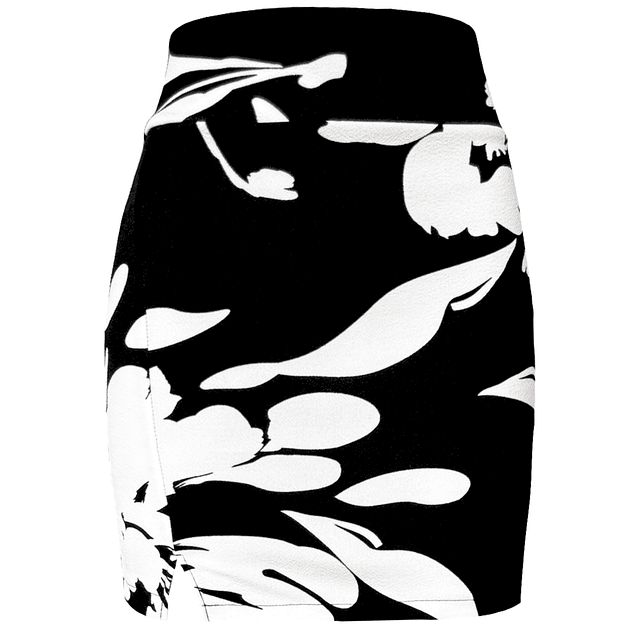 MINI FALDA EMILIA WHITE FLOWERS 