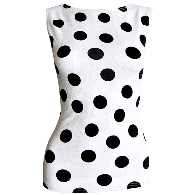 TOP ARALIA POLKA DOTS WHITE 