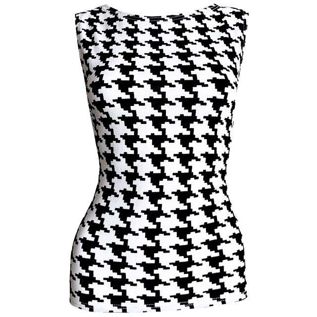 TOP ARALIA PIED DE POULE 