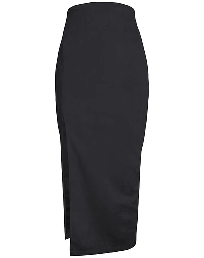 FALDA BRUNA GAMUZA NEGRO 