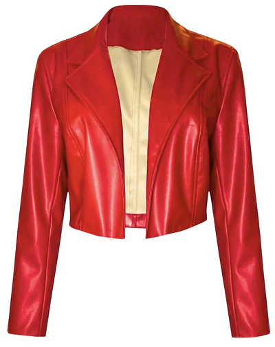 BLAZER JORDANIA CUERINA ROJO 