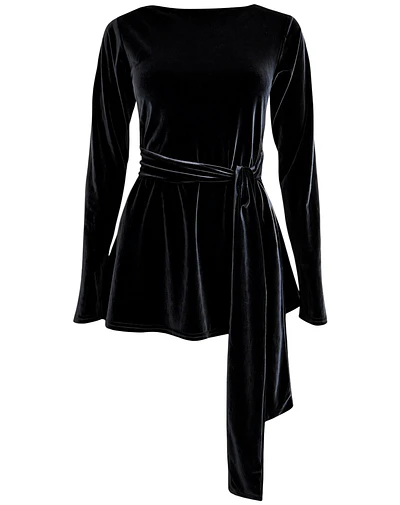 TOP BEATRIZ TERCIOPELO NEGRO