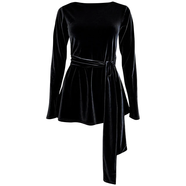 TOP BEATRIZ TERCIOPELO NEGRO