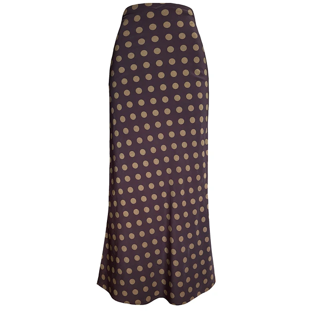 FALDA LORENZA POLKA DOTS BROWN 