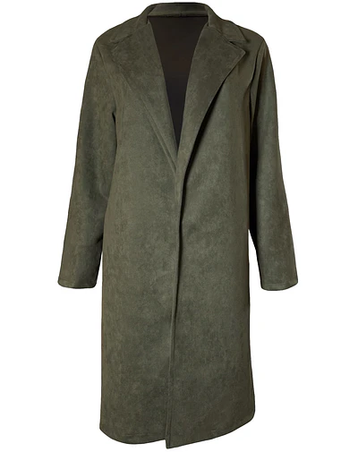 ABRIGO MOIRA GAMUZA VERDE MUSGO 