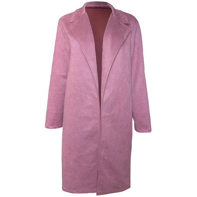 ABRIGO MOIRA GAMUZA PALO ROSA 