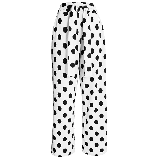 PANTALÓN EUGENIA POLKA DOTS WHITE 