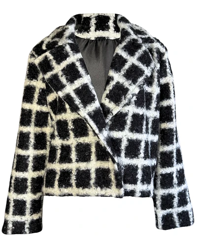 CHAQUETA ISADORA BOUCLE BLACK AND WHITE 