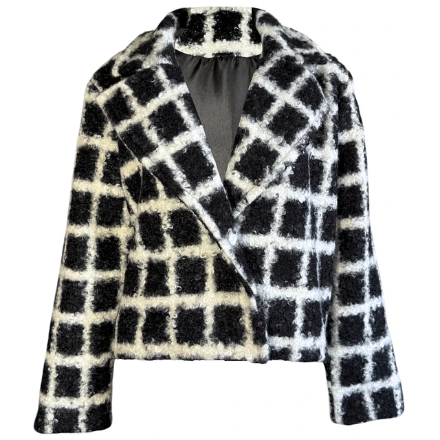 CHAQUETA ISADORA BOUCLE BLACK AND WHITE 