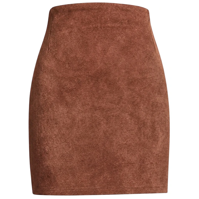 FALDA GRETA GAMUZA TERRACOTA 