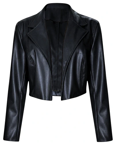 BLAZER JORDANIA CUERINA NEGRO