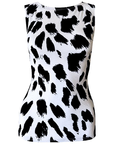 TOP ARALIA COW PRINT 