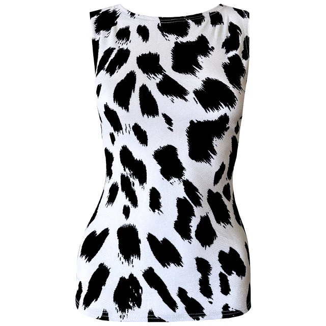 TOP ARALIA COW PRINT 