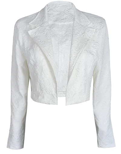 BLAZER JORDANIA BROCATO WHITE FLOWERS