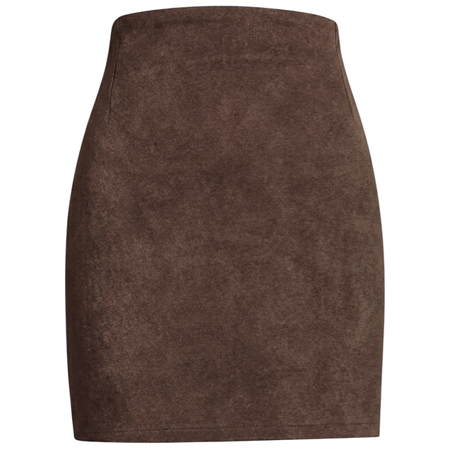 FALDA GRETA GAMUZA CAFÉ 