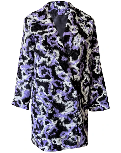 CHAQUETÓN KATARINA PAÑO NEBULOSA LILA 