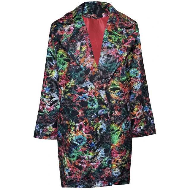CHAQUETON KATARINA PAÑO GARDEN MULTICOLOR 