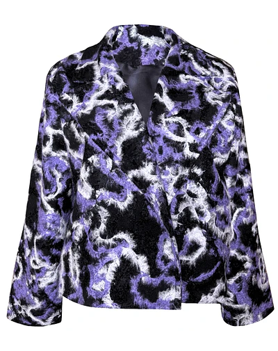 CHAQUETA ISADORA PAÑO NEBULOSA LILA 