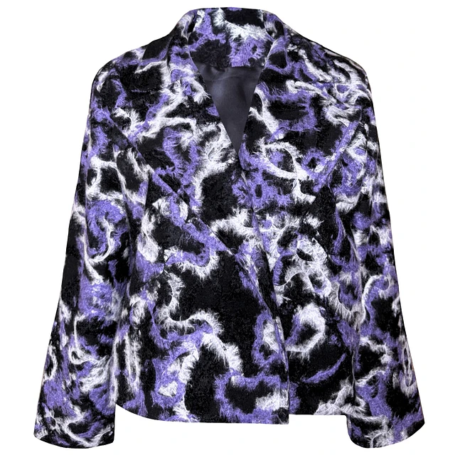 CHAQUETA ISADORA PAÑO NEBULOSA LILA 