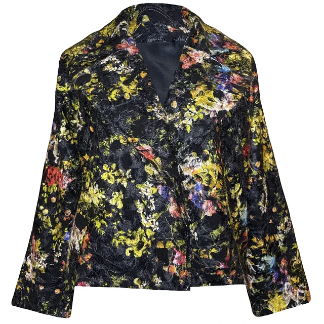 CHAQUETA ISADORA PAÑO YELLOW GARDEN