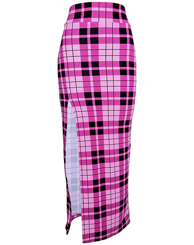 FALDA LEONORA TARTAN PINK 