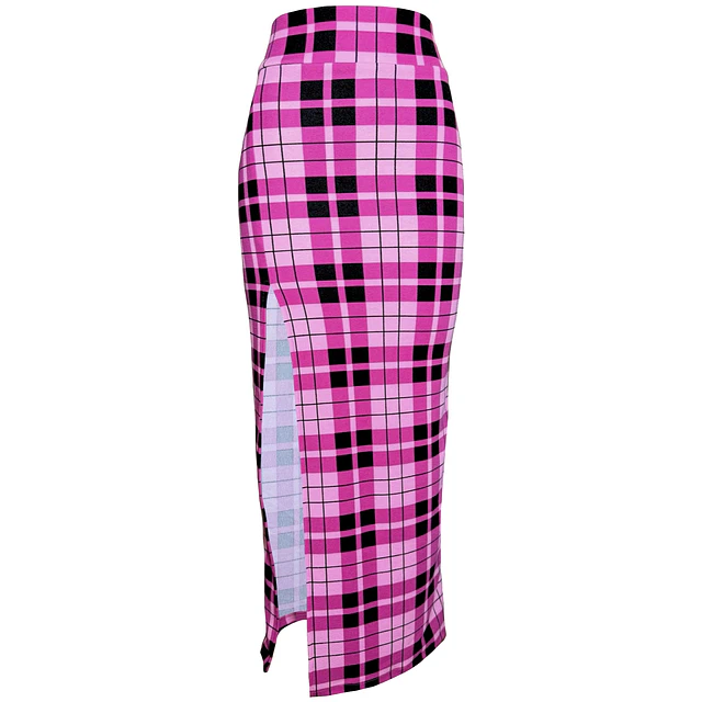 FALDA LEONORA TARTAN PINK 