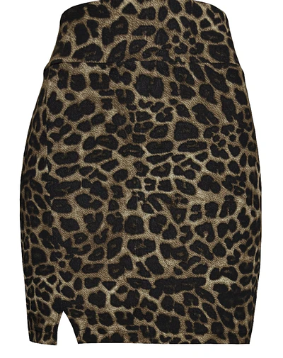 MINI FALDA EMILIA LEOPARD BROWN 