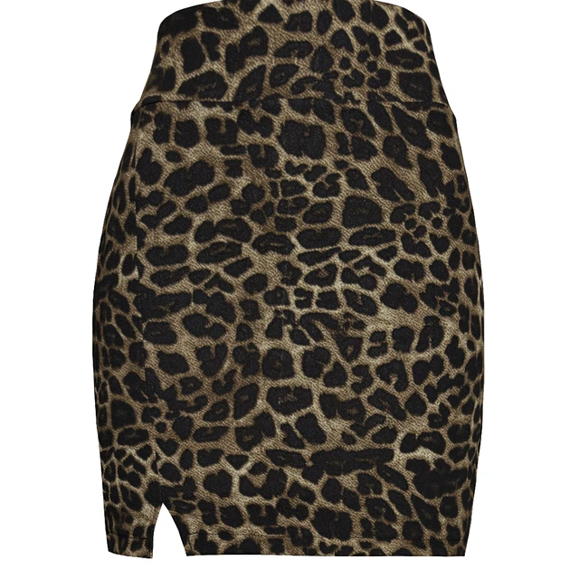 MINI FALDA EMILIA LEOPARD BROWN 