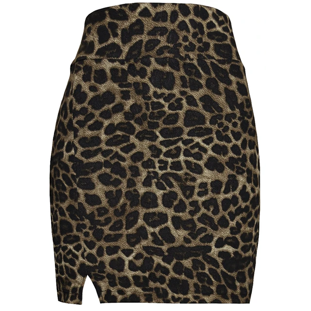 MINI FALDA EMILIA LEOPARD BROWN 