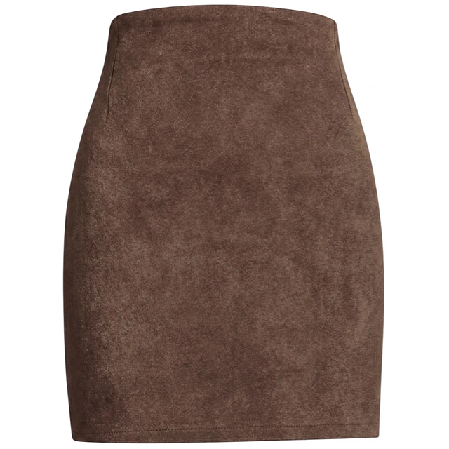 FALDA GRETA GAMUZA CAFÉ 