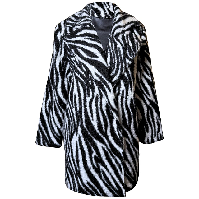 CHAQUETÓN KATARINA BOUCLE CEBRA 