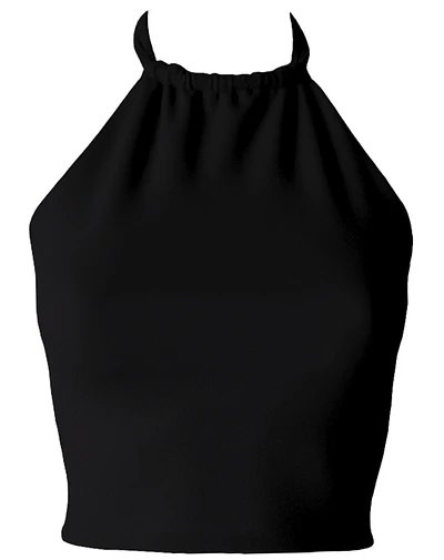TOP HALTER DAKOTA NEGRO 