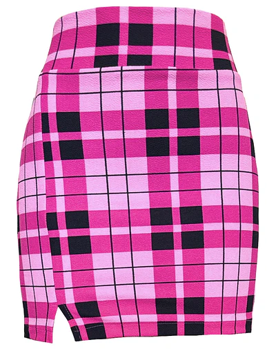 FALDA EMILIA TARTAN PINK