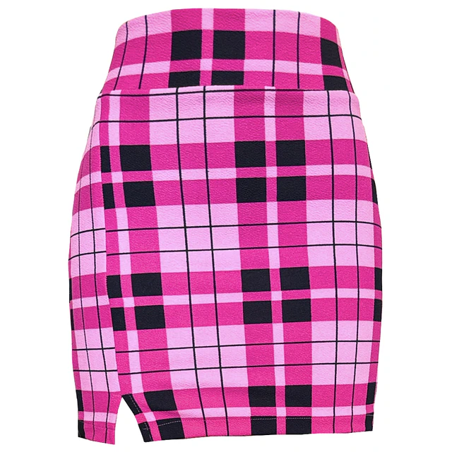 FALDA EMILIA TARTAN PINK